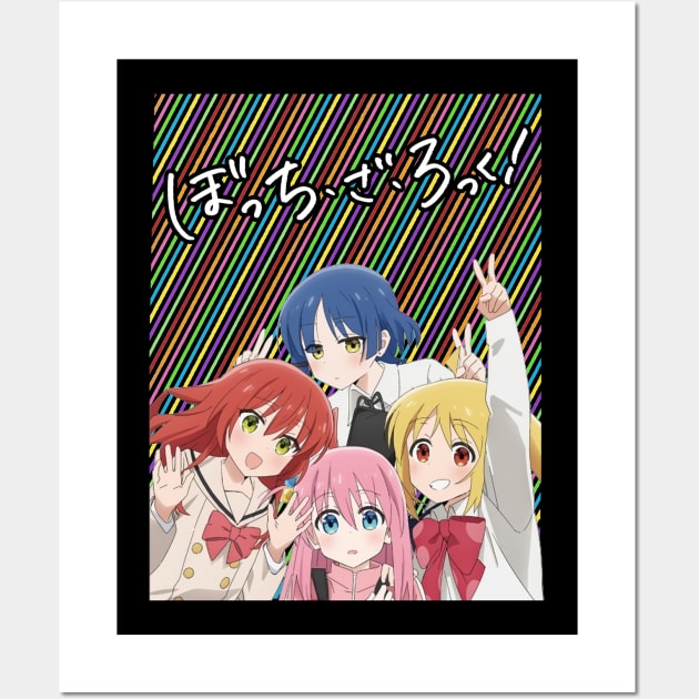 Gift Anime Music Four-Panel Wall Art by goddessesRED